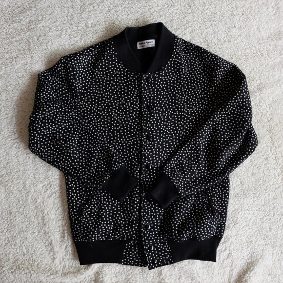 American Apparel Black w/ White Polka Dots Jacket - Picture 1 of 5